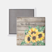 Zonnebloemen Aangepast Magneet (Voorkant / Achterkant)