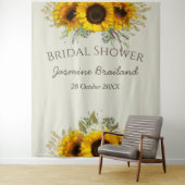 Zonnebloemen, aangepast vrijgezellenfeest wandkleed (In situ)