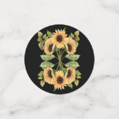 Zonnebloemen Afstuderen Pet Confetti (Kleine voorkant)