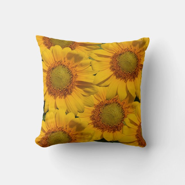 Zonnebloemen Amerikaans MoJo Pillow Kussen (Voorkant)