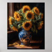 Zonnebloemen Art Print Poster (Voorkant)