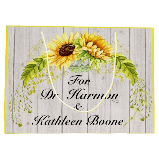 Zonnebloemen - Back Customization Groot Cadeauzakje (Achterkant)