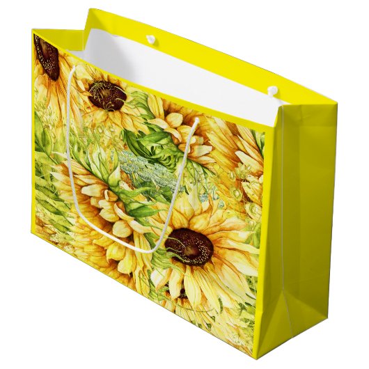 Zonnebloemen - Back Customization Groot Cadeauzakje (Voorkant Gekanteld)