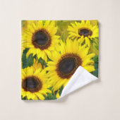 Zonnebloemen Bad Handdoek (Wasdoekje)
