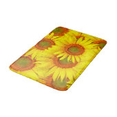Zonnebloemen Badmat (Gekanteld)