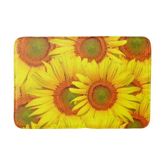 Zonnebloemen Badmat (Voorkant)