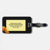 Zonnebloemen Bagagelabel (Achterkant horizontaal)