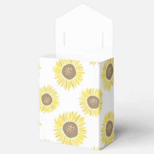 Zonnebloemen Bedankdoosjes (Geopend)