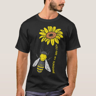 Zonnebloemen Bee je bent Zonnebloem Natuur Envi T-shirt
