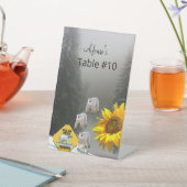 Zonnebloemen Beer voetstuk Reclamebord Met Voetstuk (Insitu)