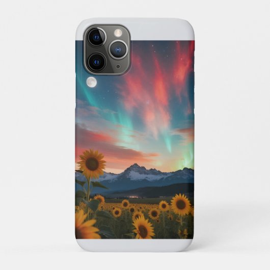 Zonnebloemen bij zonsondergang: Moonrise Over the Case-Mate iPhone Case (Achterkant)
