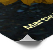 Zonnebloemen bij zonsondergang poster (Hoek)