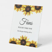 Zonnebloemen Bindende Floral Pedestal Sign Reclamebord Met Voetstuk (Voorkant)