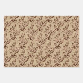 Zonnebloemen & bladeren Rustieke Cottagecore Inpakpapier Vel