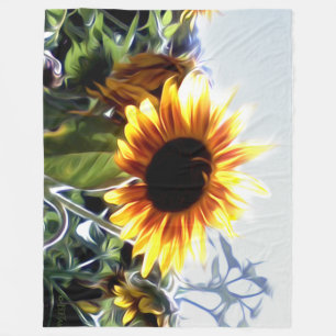 Zonnebloemen Blanket Fleece Deken