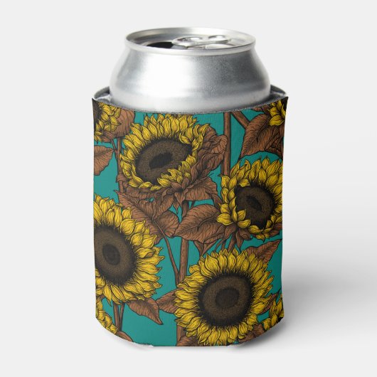 Zonnebloemen Blikjeskoeler (Blikje Voorkant)