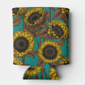 Zonnebloemen Blikjeskoeler (Achterkant)