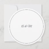 Zonnebloemen bloeien | Goud en wit moderne bruilof Kaart (Achterkant)