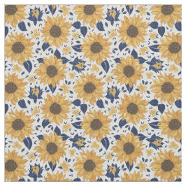 Zonnebloemen bloemen stof