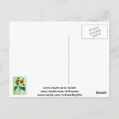  zonnebloemen Botanische Kunst Briefkaart (Achterkant)
