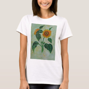 zonnebloemen Botanische Kunst T-shirt