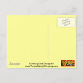 Zonnebloemen Briefkaart (Achterkant)