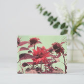 Zonnebloemen Briefkaart (Staand voorkant)