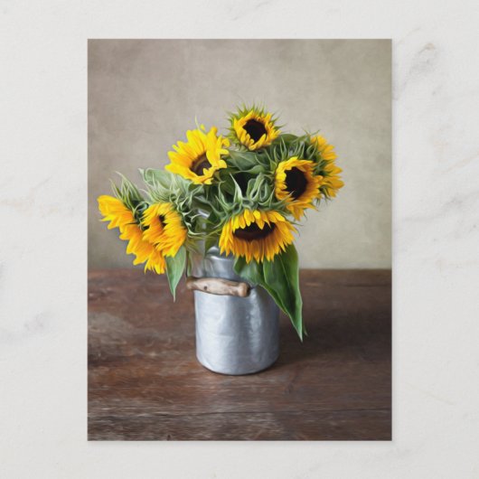 Zonnebloemen Briefkaart (Voorkant)