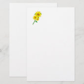 Zonnebloemen Briefpapier (Voorkant / Achterkant)