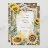 Zonnebloemen Bruiloft Verjaardag Baby Shower Pensi Kaart (Voorkant / Achterkant)