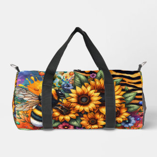Zonnebloemen, Bumblebee Animal Print Plunjezak
