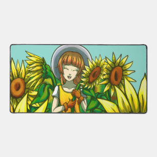 Zonnebloemen Bureaumat