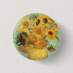 Zonnebloemen Button