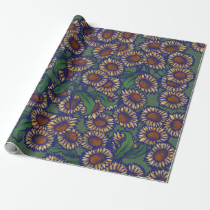 zonnebloemen cadeaupapier