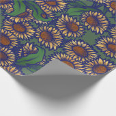  zonnebloemen cadeaupapier (Hoek)