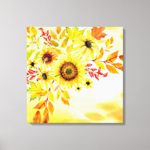 Zonnebloemen Canvas Afdruk