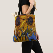 Zonnebloemen Canvas tas (Dichtbij)