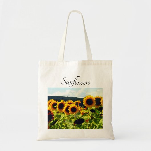 Zonnebloemen canvas tas (Voorkant)