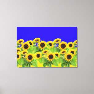 Zonnebloemen Canvasprint Canvas Afdruk