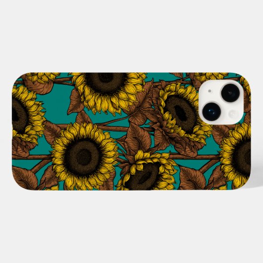 Zonnebloemen Case-Mate iPhone Case (Achterkant (horizontaal))