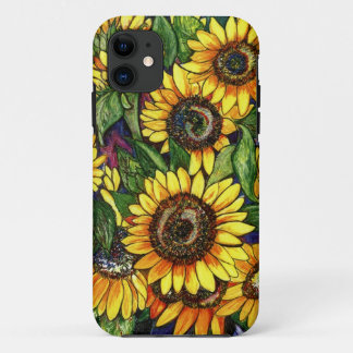 Zonnebloemen iPhone 11 Hoesje