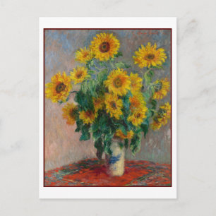 Zonnebloemen Claude Monet Fine Art Wall Briefkaart
