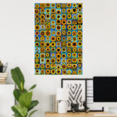 Zonnebloemen collage poster (Thuiskantoor)