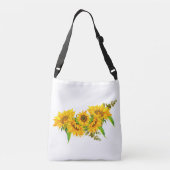 Zonnebloemen Crossbody Tas (Achterkant)