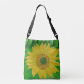 Zonnebloemen crossbody tas (Achterkant)