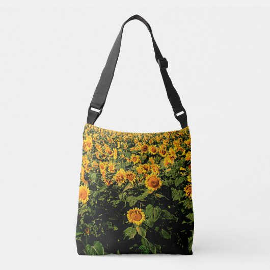 Zonnebloemen Crossbody Tas (Voorkant)