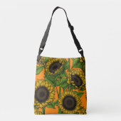 Zonnebloemen Crossbody Tas (Achterkant)