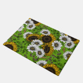 Zonnebloemen, dagboeien, zomertuin deurmat (Schuin)