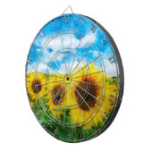Zonnebloemen Dartbord (Voorkant Rechts)