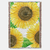 Zonnebloemen Deken (Voorkant Verticaal)